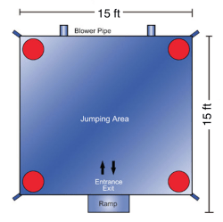 castle3 1750872930 Castle Color Bounce House