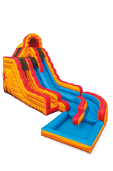 20' Fire N' Ice Water Slide with Pool