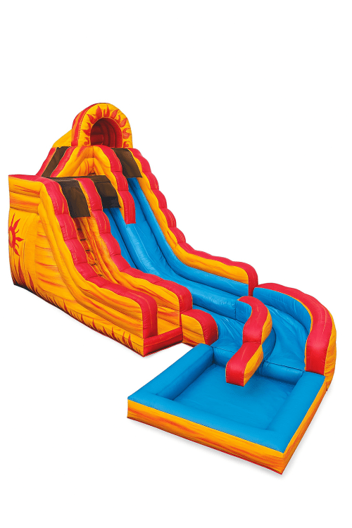 20' Fire N' Ice Water Slide with Pool