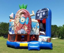 spongey 1749759314 Spongebob 5 in 1 Combo Bounce House
